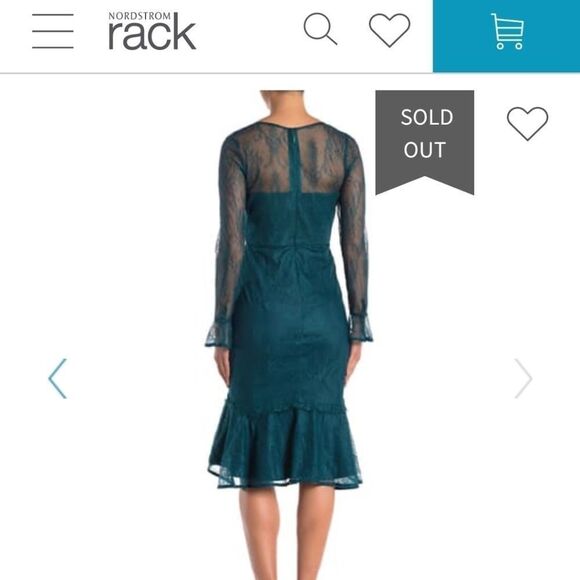 LumiereOlivia Floral Lace Ruffle Midi Dress - Picture 2 of 8